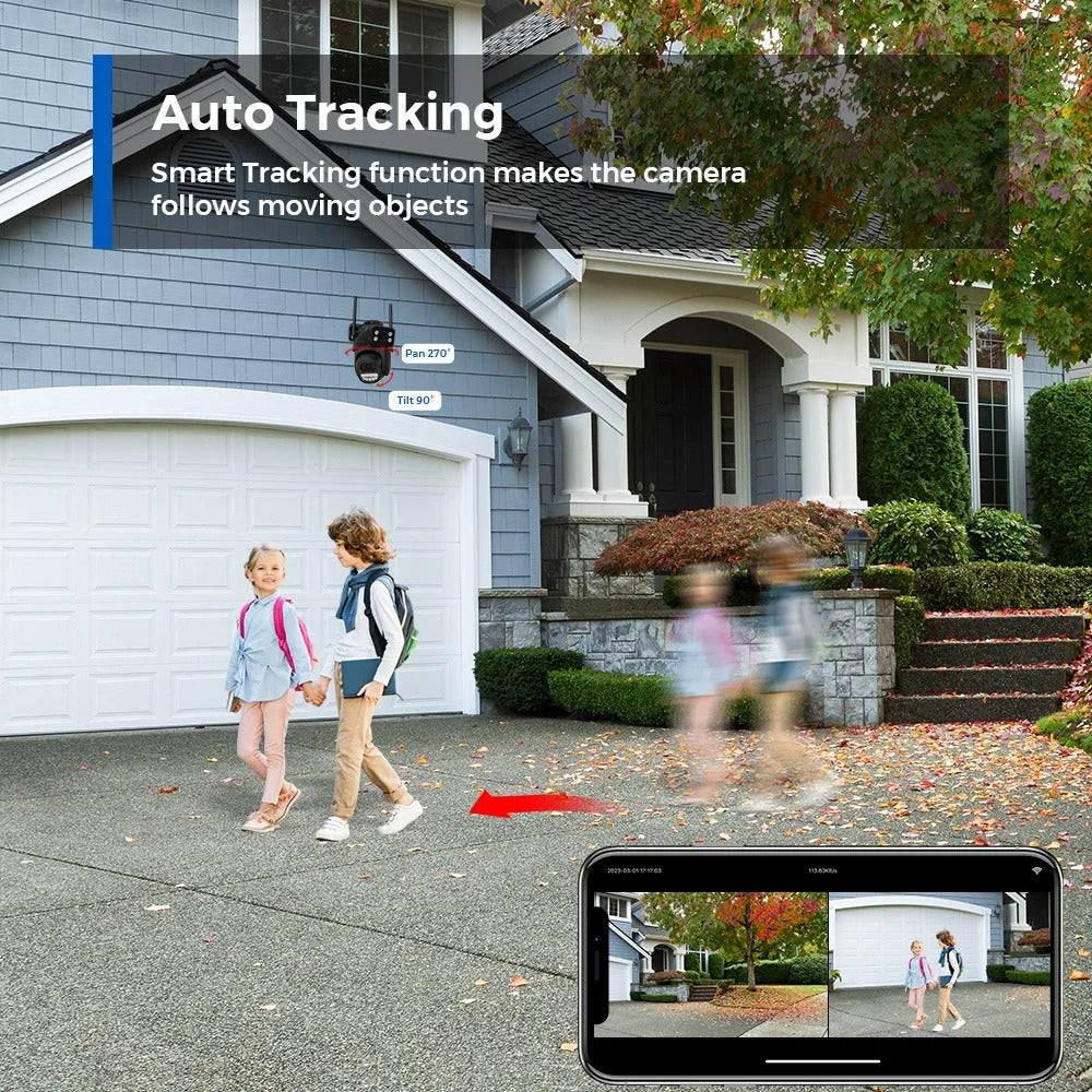 6MP Dual-Lens WiFi CCTV Security Kit