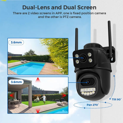 6MP Dual-Lens WiFi CCTV Security Kit