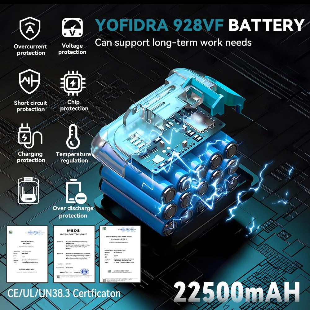YOFIDRA Rechargeable Lithium-Ion Battery